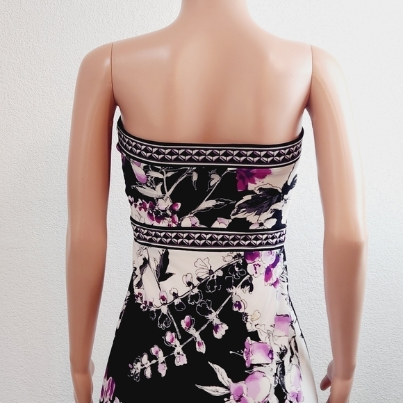 White House Black Market Strapless Floral  Maxi Dress Size: XS - Picture 11 of 16